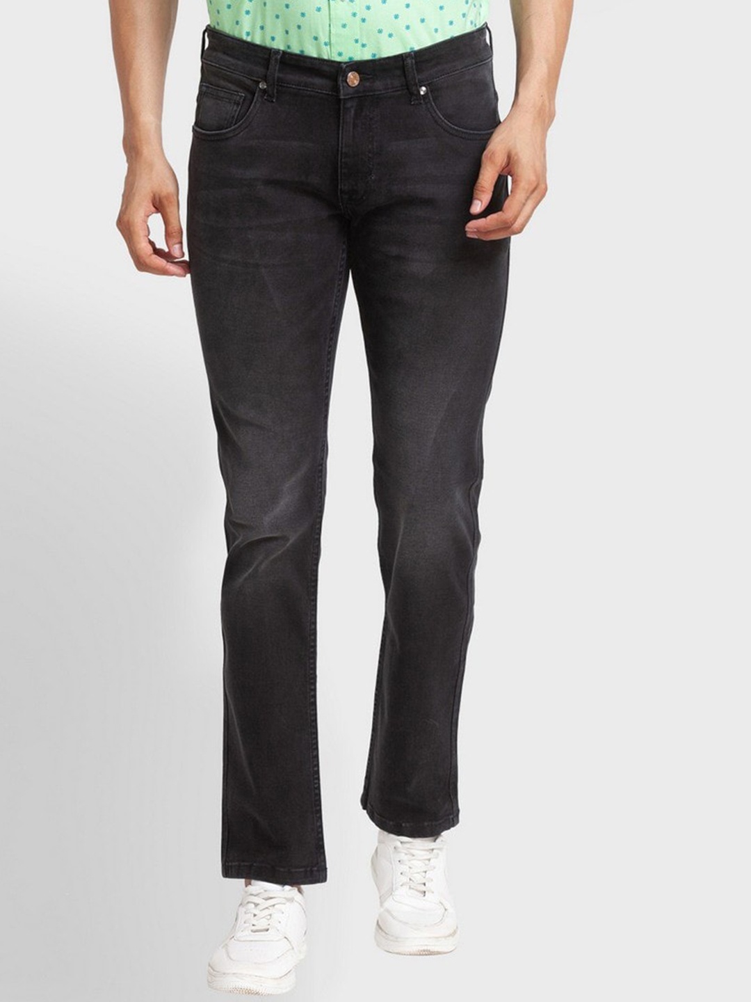 

ColorPlus Men Black Tapered Fit Heavy Fade Jeans