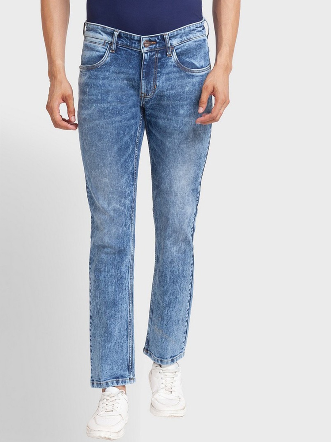 

ColorPlus Men Blue Tapered Fit Heavy Fade Jeans