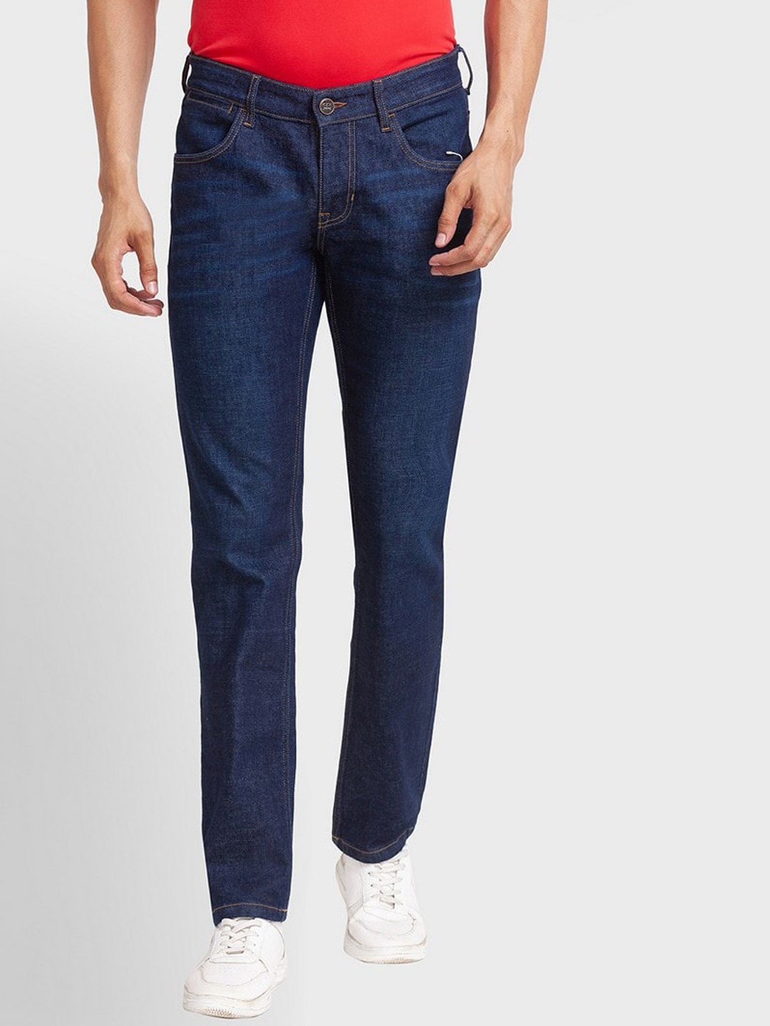 ColorPlus Men Blue Tapered Fit Jeans