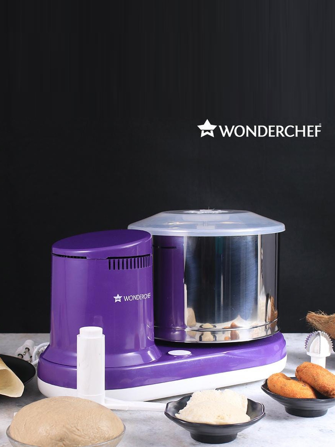 

Wonderchef Purple & White Solid Mixer Grinder