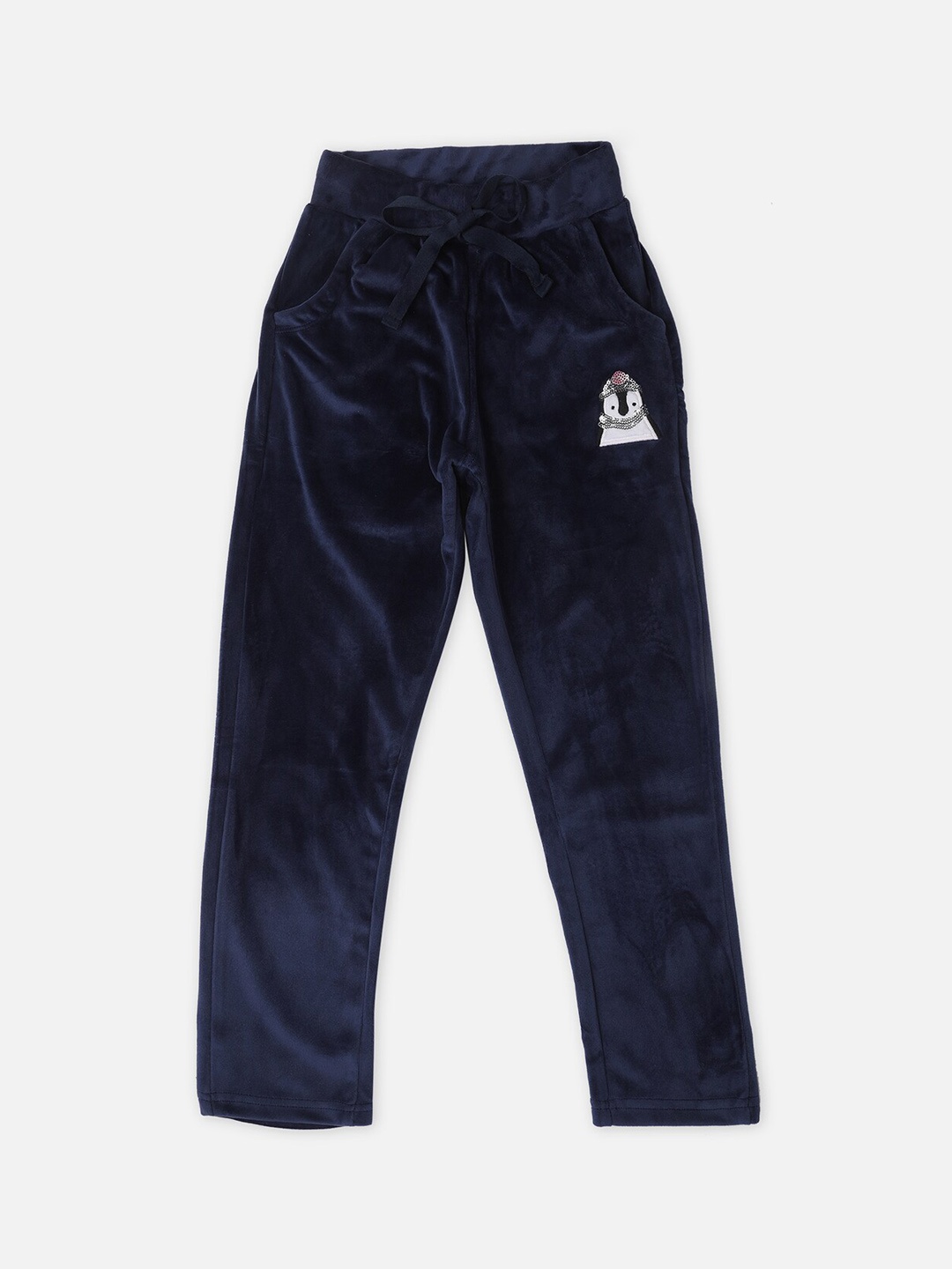 

Sweet Dreams Girls Navy Blue Solid Joggers