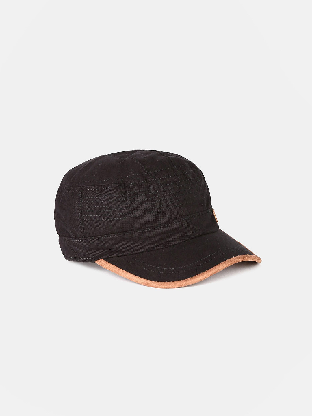 

U S Polo Assn Men Black & Peach Solid Cotton Baseball Cap