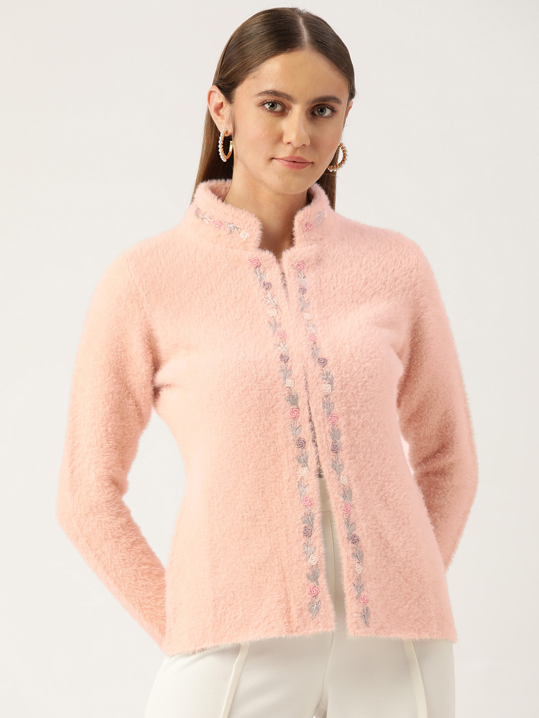 

APSLEY Women Pink Floral Cardigan