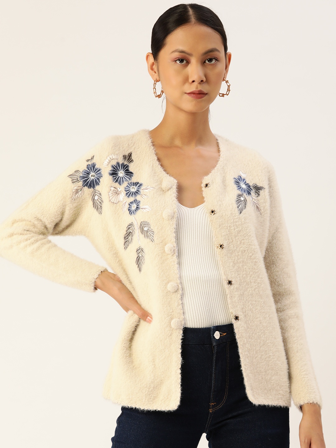 

APSLEY Women Camel Brown Solid Cardigan