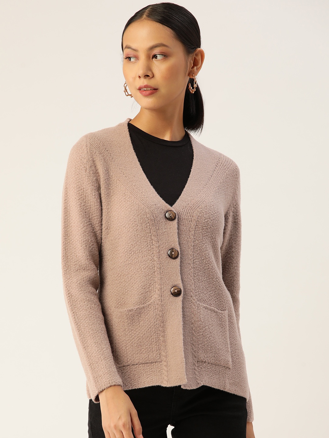 

APSLEY Women Taupe Cardigan
