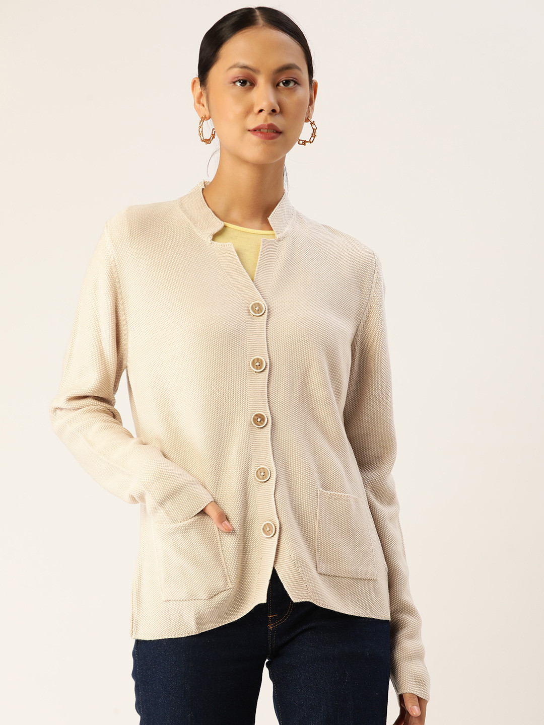 

APSLEY Women Beige Cardigan