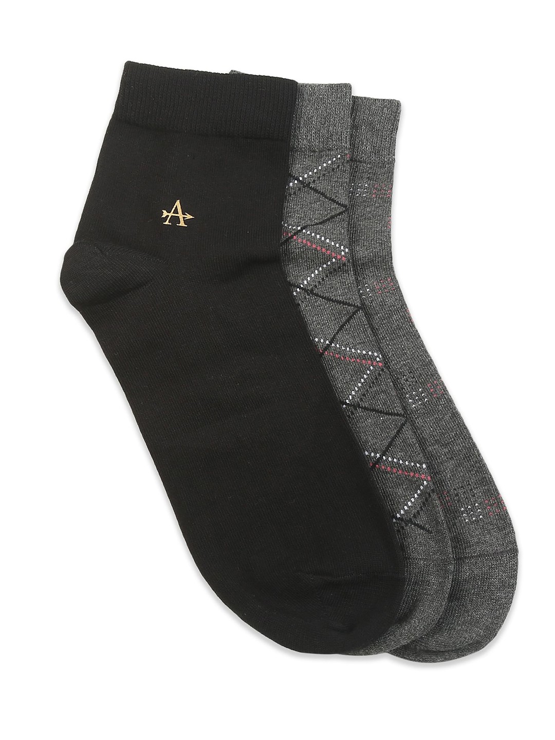 

Arrow Men Pack Of 3 Assorted Patterned Ankle-Length Socks