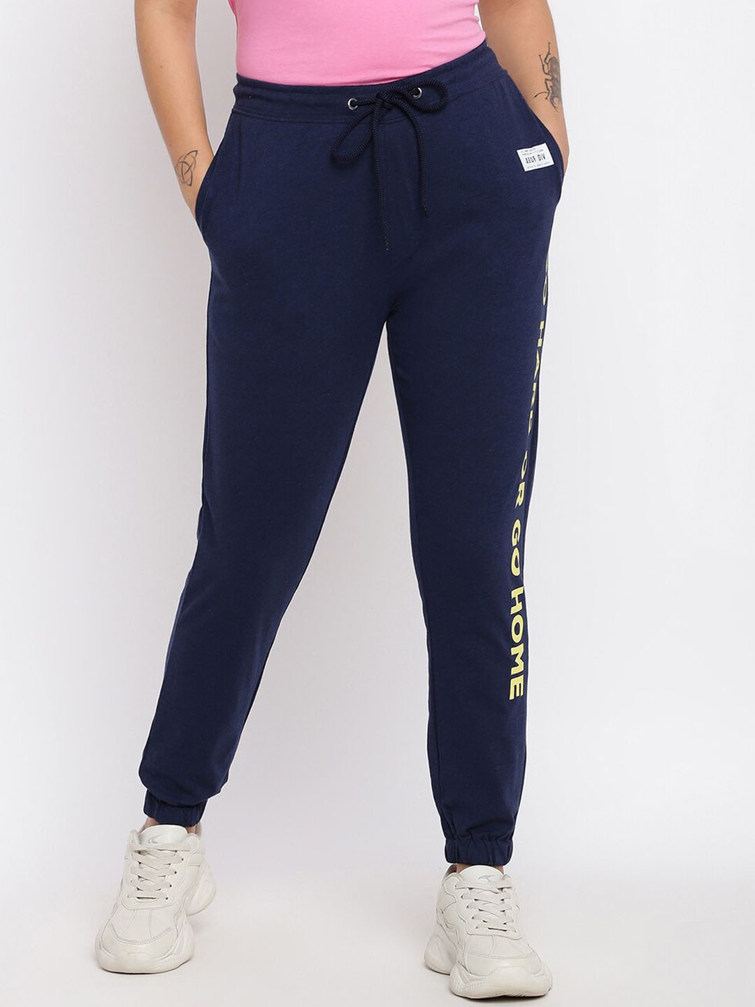 

abof Women Navy Blue Joggers Trousers