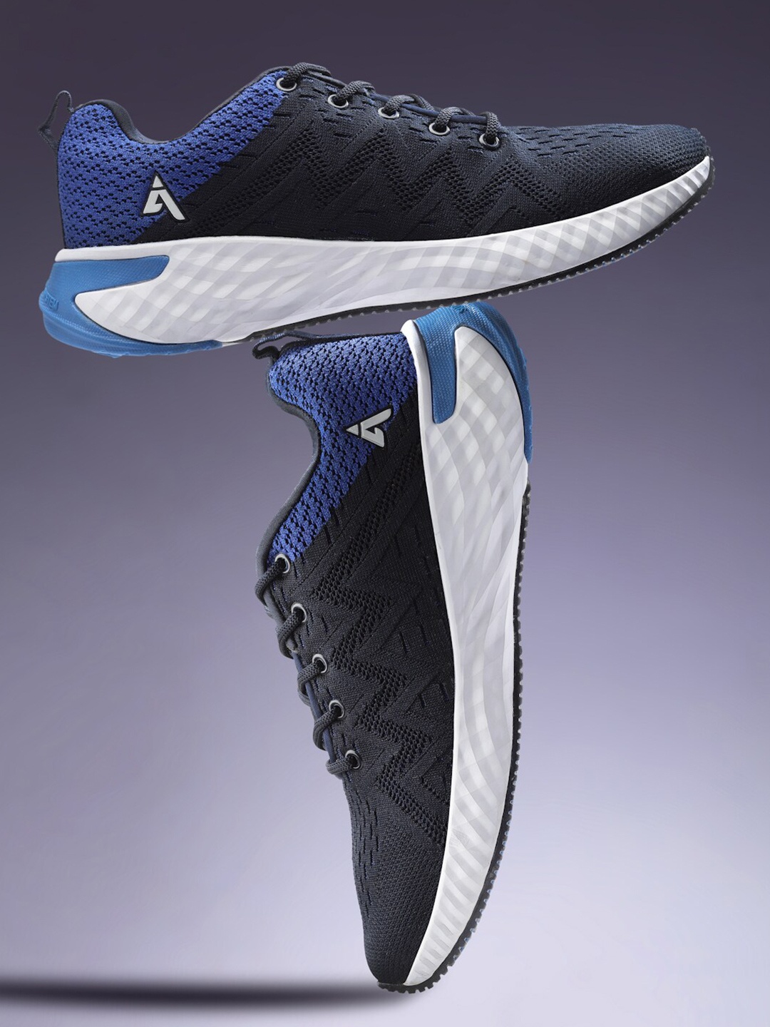 

Action Men Navy Blue Mesh Running Non-Marking Sports Shoes