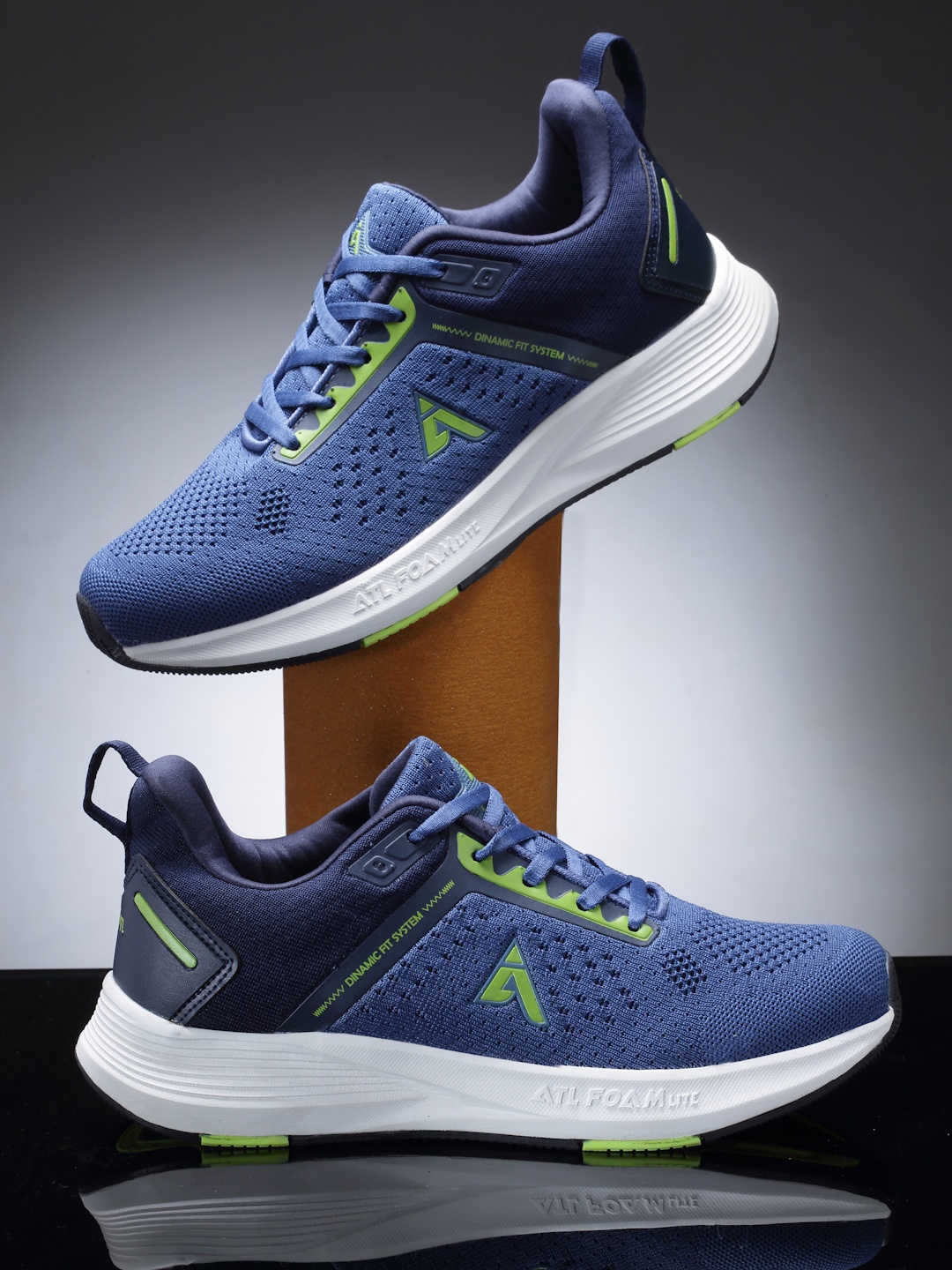 

Action Men Navy Blue Mesh Running Non-Marking Sports Shoes