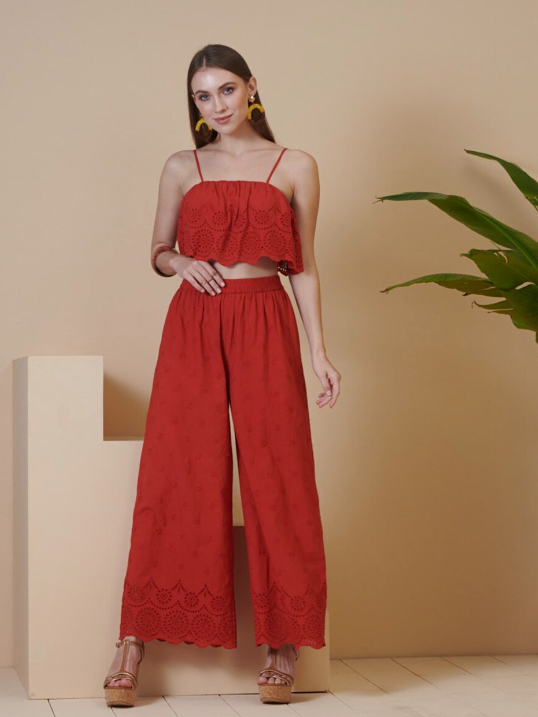 

Style Island Women Red Crop Top
