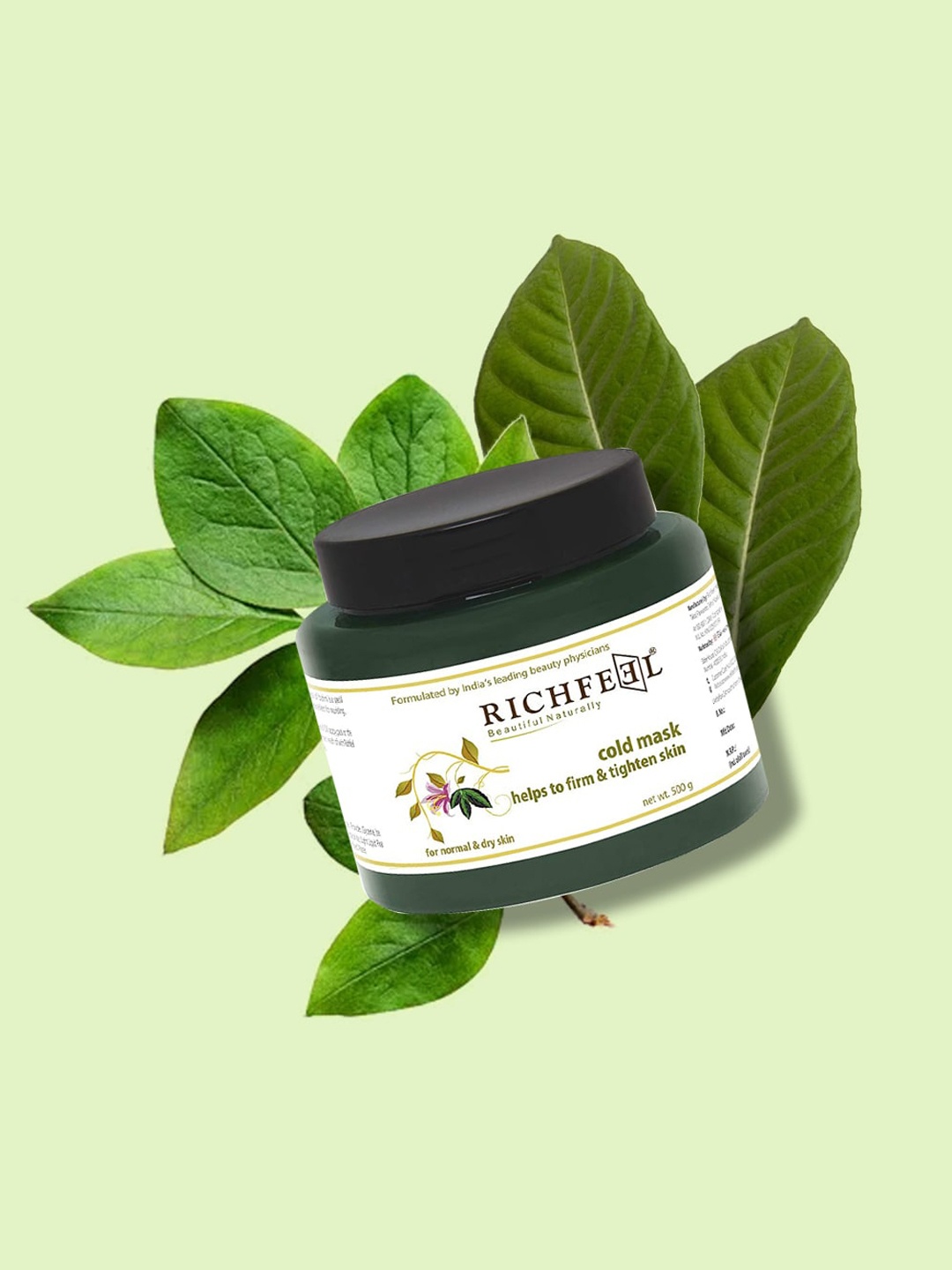 

Richfeel Cold Face Mask with Kaolin Clay for Dry Skin - Firms & Tightens Skin - 500g, White