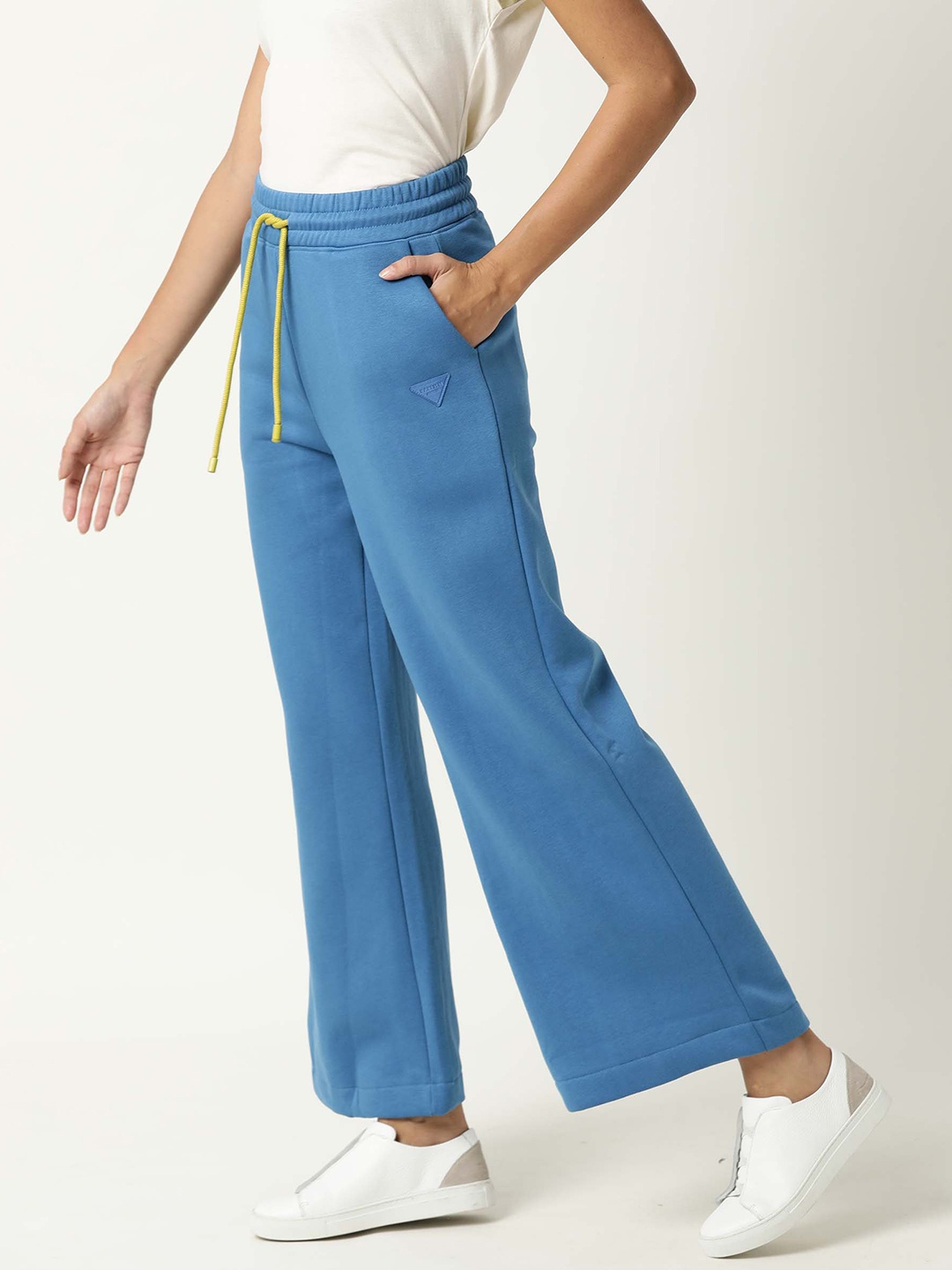 

RAREISM Women Blue Solid Relaxed Fit Track Pants