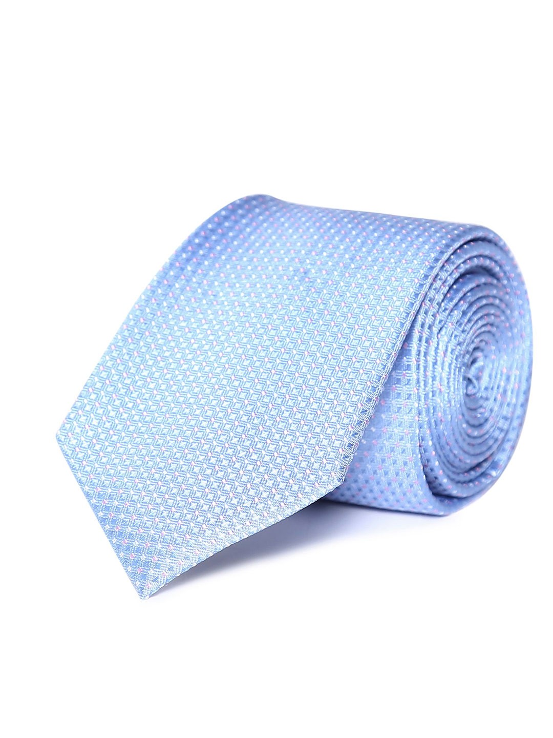 

Arrow Men Blue & White Woven Design Broad Tie