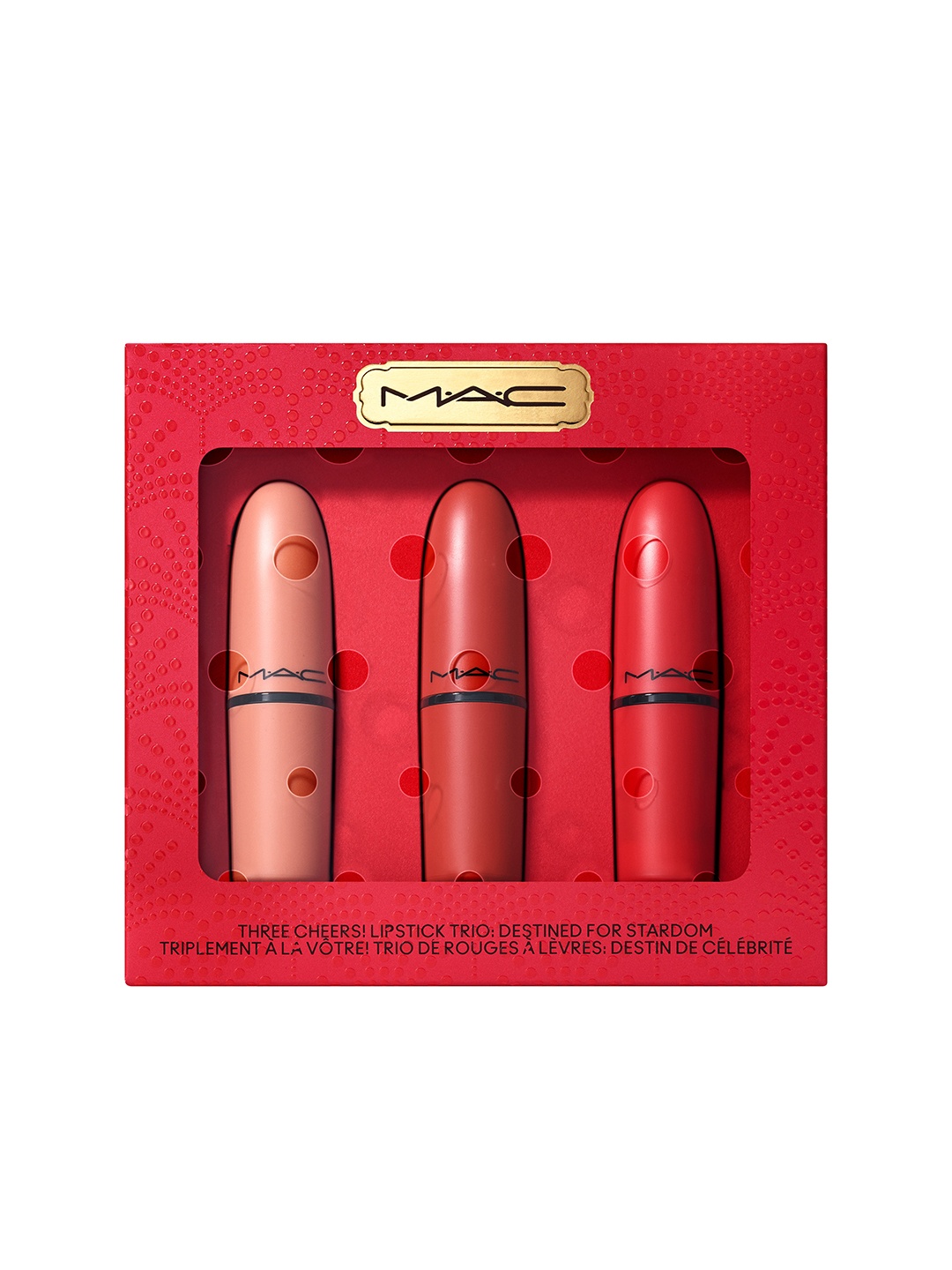 

M.A.C Three Cheers Lipstick Trio 3g Each - Destined For Stardom, Red