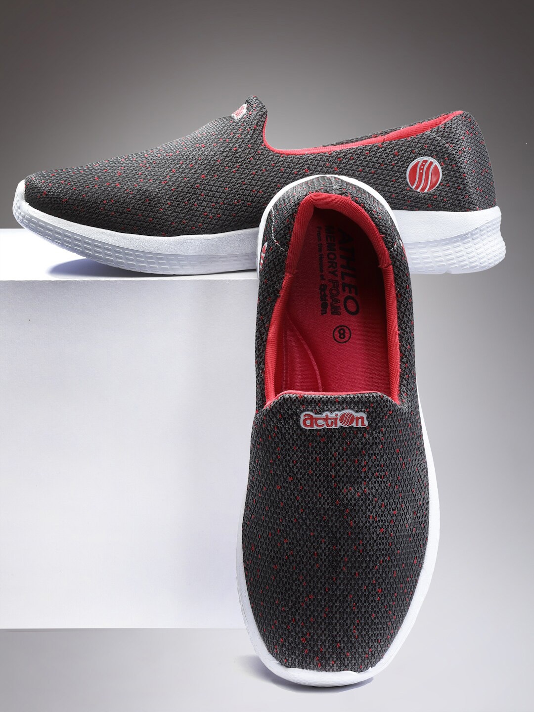 

Action Women Grey Mesh Running Non-Marking Shoes