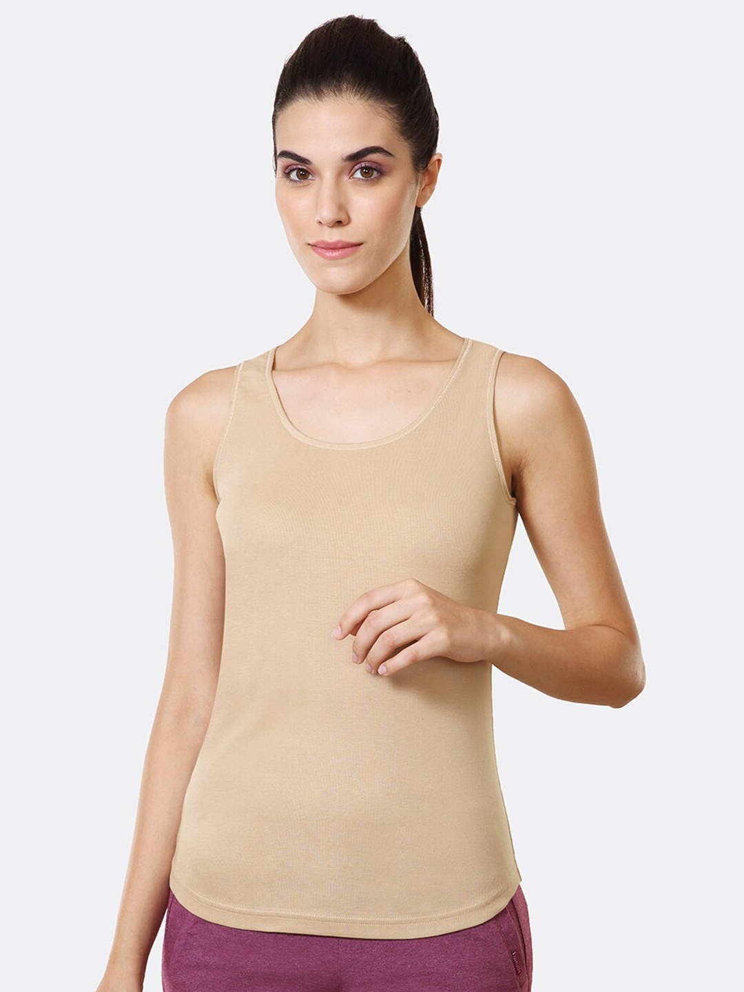 

Van Heusen Women Skin Solid Antibacterial Colour Fresh Tank Top, Nude