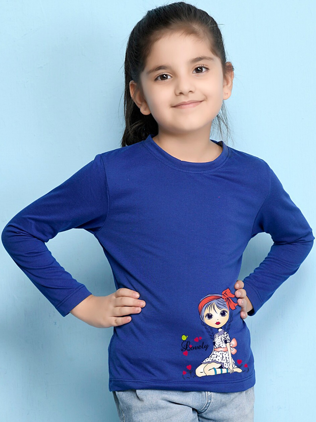 

NUSYL Girls Blue T-shirt