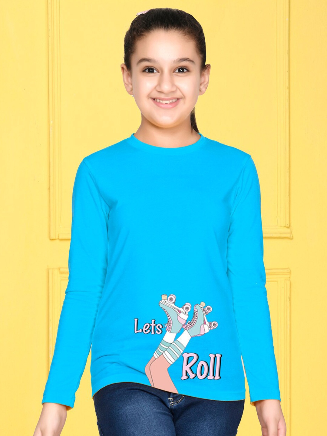 

NUSYL Girls Blue T-shirt