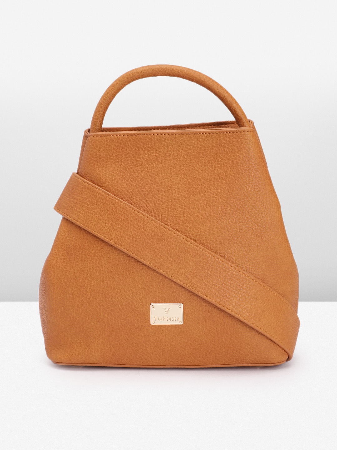 

Van Heusen Structured Handheld Bag, Mustard