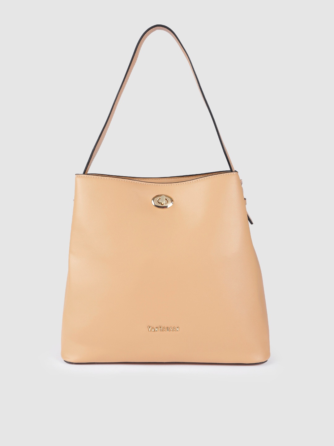 

Van Heusen Nude-Coloured Solid Shoulder Bag