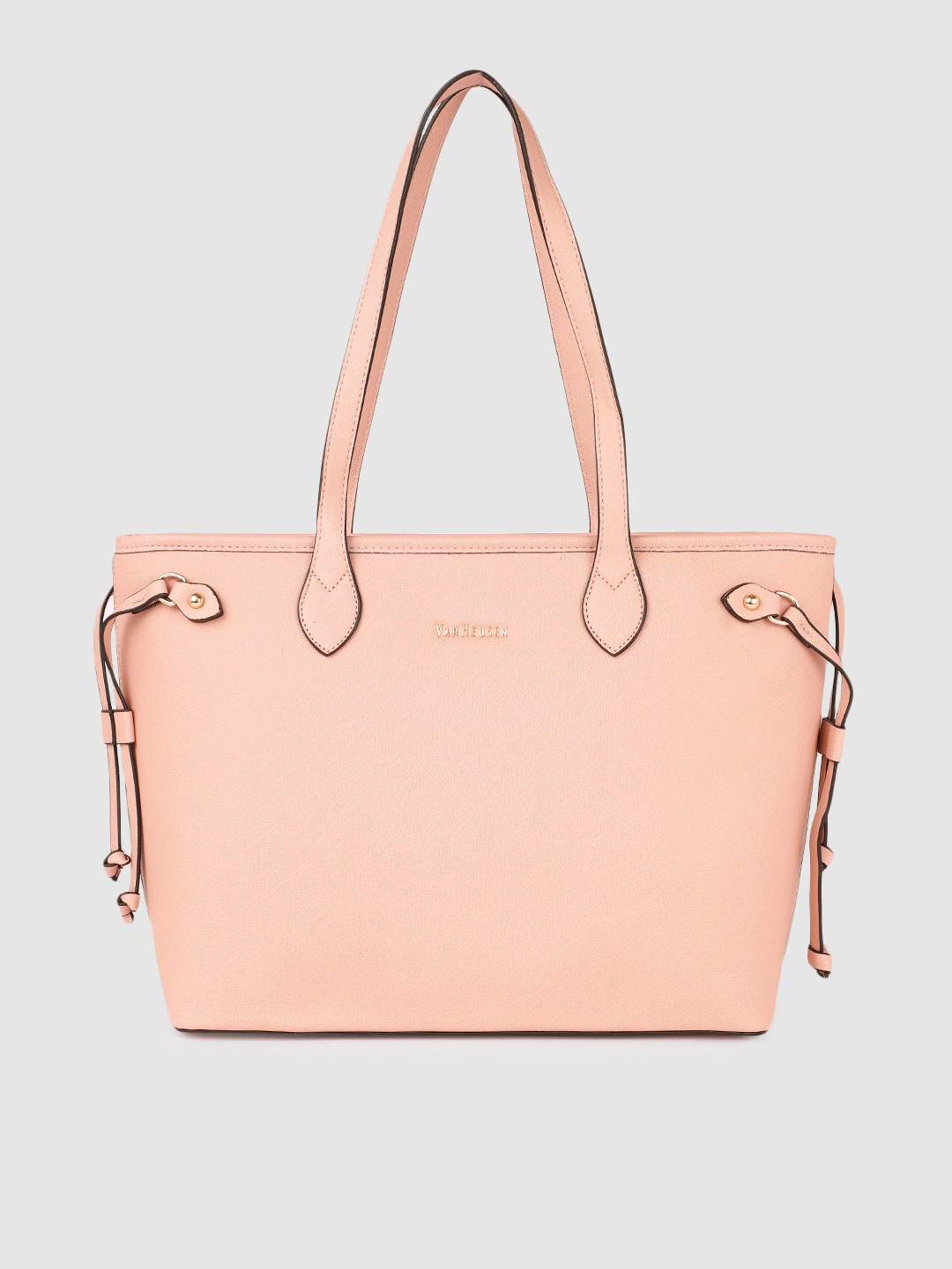 

Van Heusen Pink Solid Structured Shoulder Bag