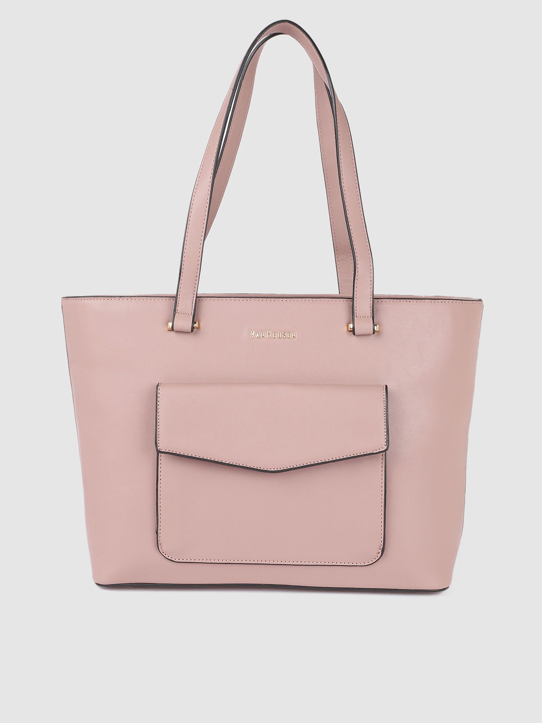 

Van Heusen Mauve Solid Structured Shoulder Bag