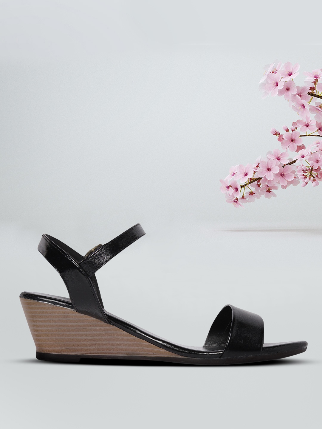 

Carlton London Black Solid Wedge Heels