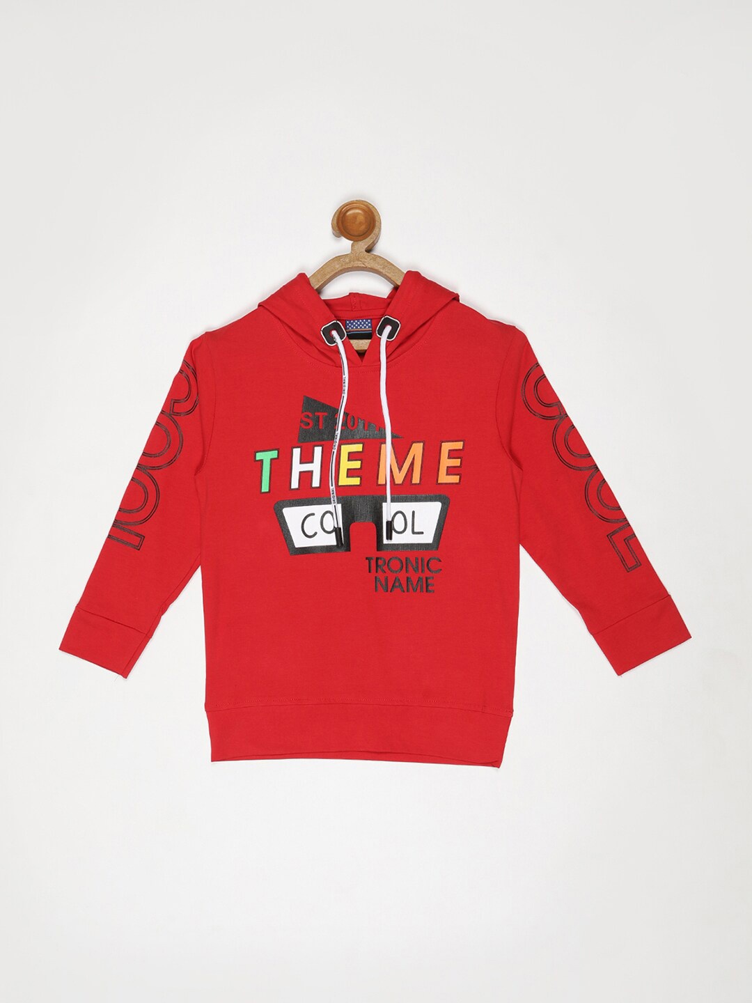 

V2 Value & Variety Boys Red Typography Printed T-shirt