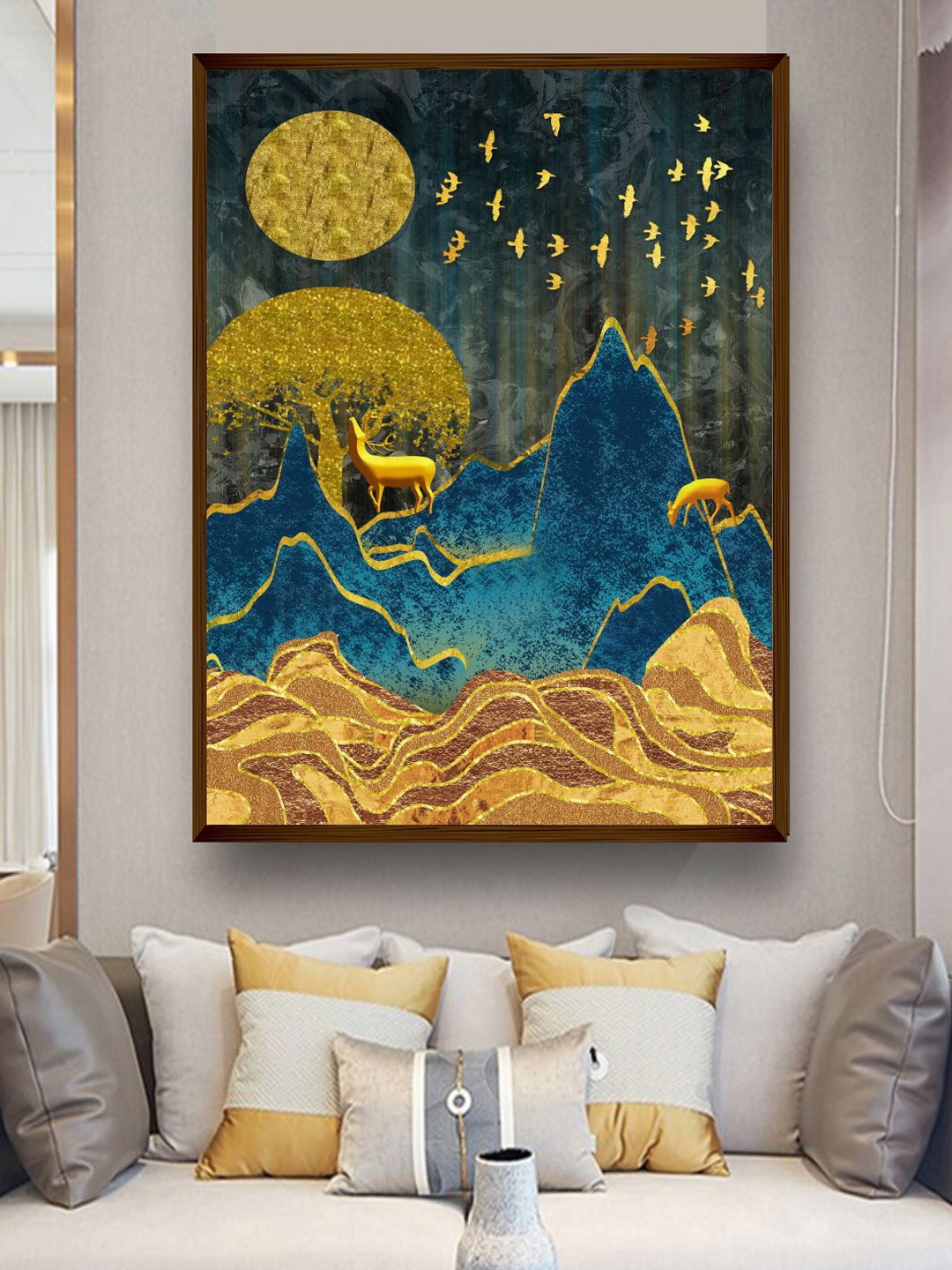 

The Art House Abstract Wall Art, Gold
