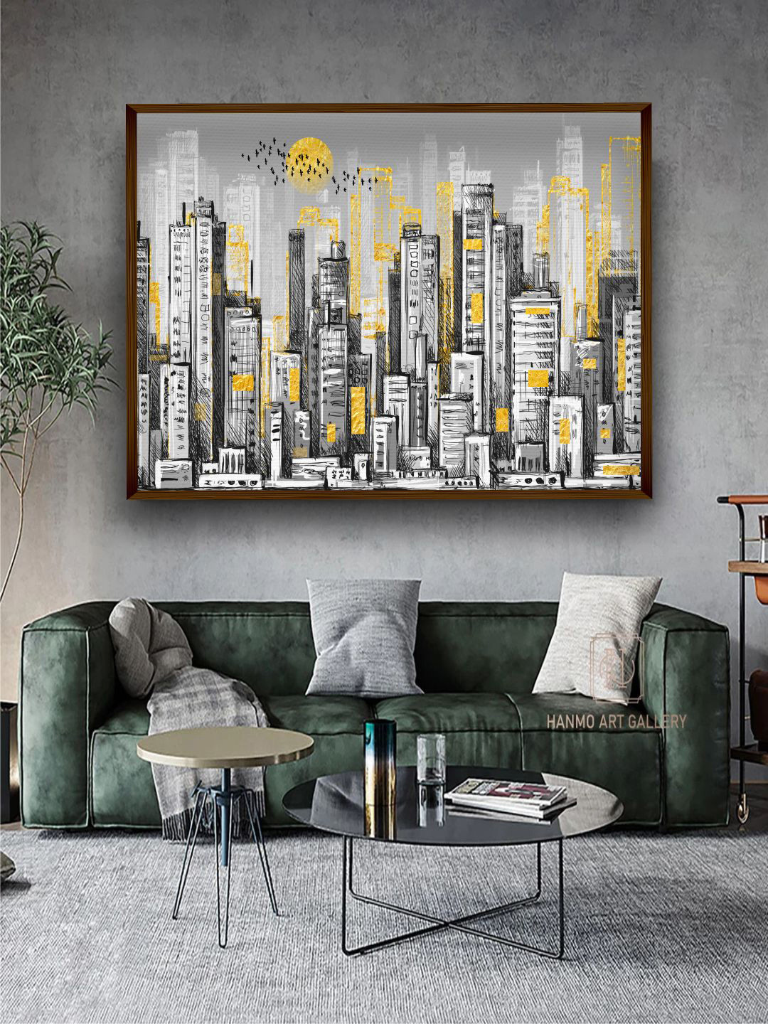 

The Art House Abstract Wall Art, Grey