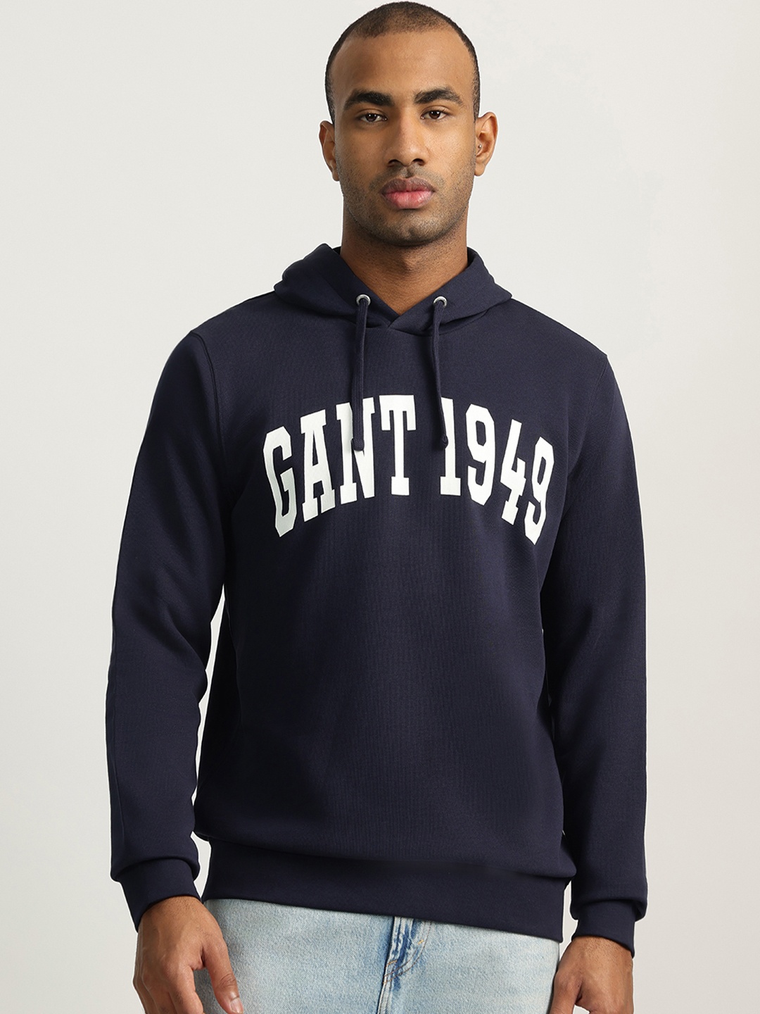 

GANT Men Navy Blue Hooded Sweatshirt