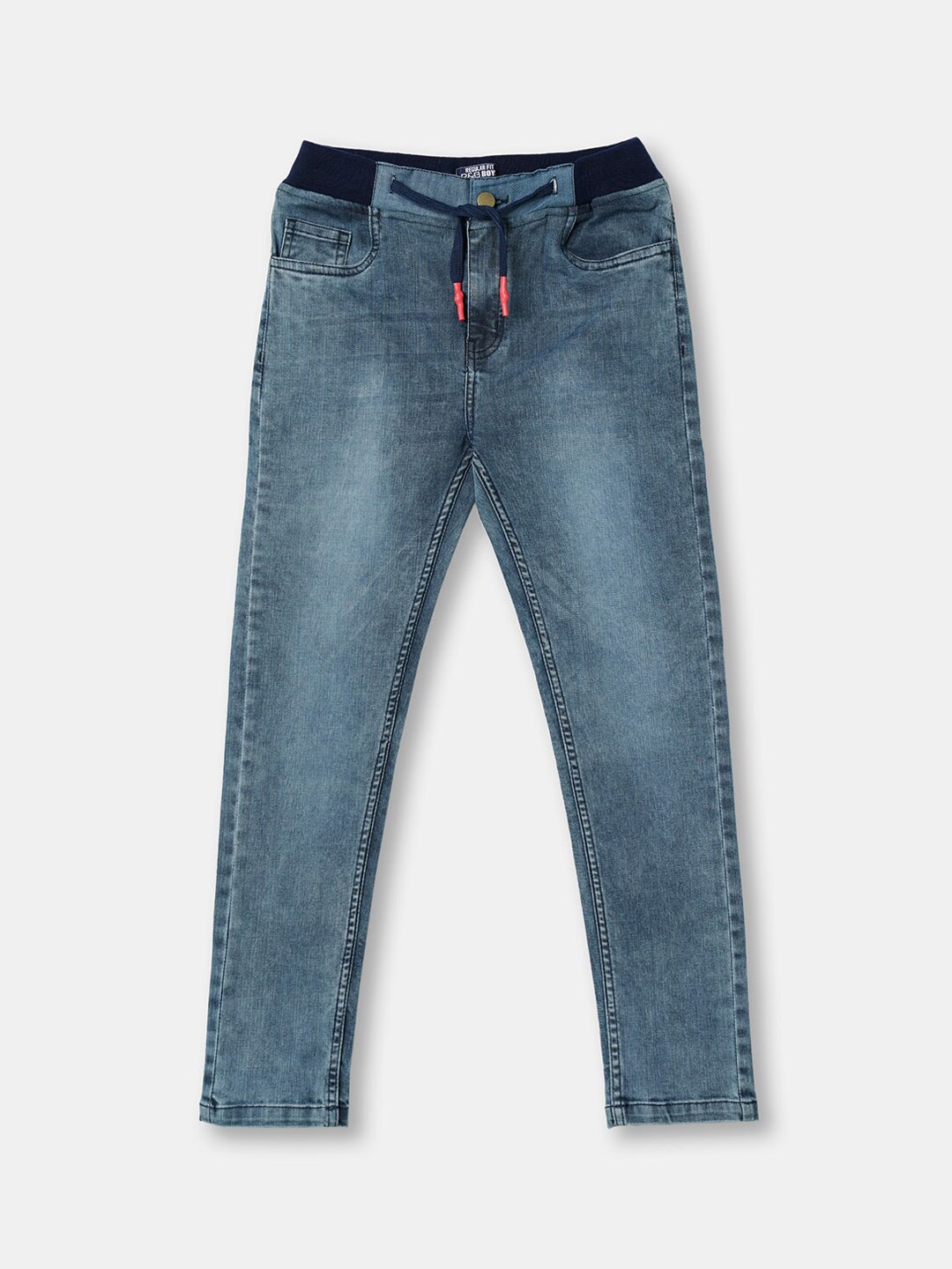 

R&B Boys Blue Low Distress Heavy Fade Jeans