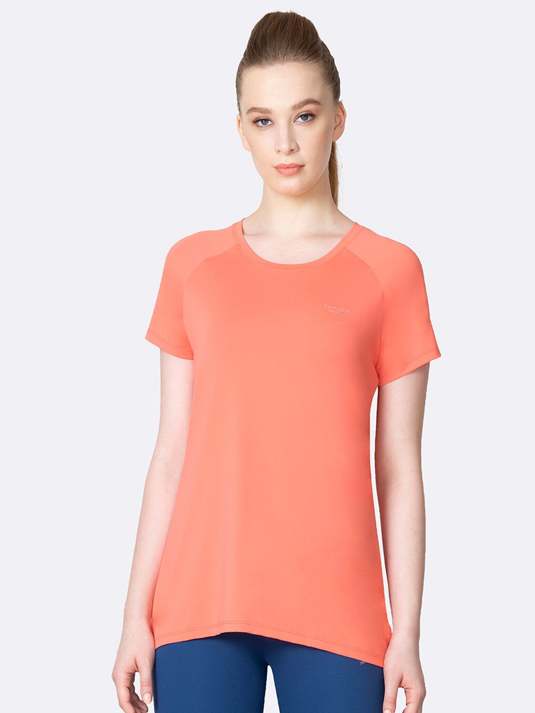 

Van Heusen Proactive Anti Bacterial Round Neck T-Shirt, Pink