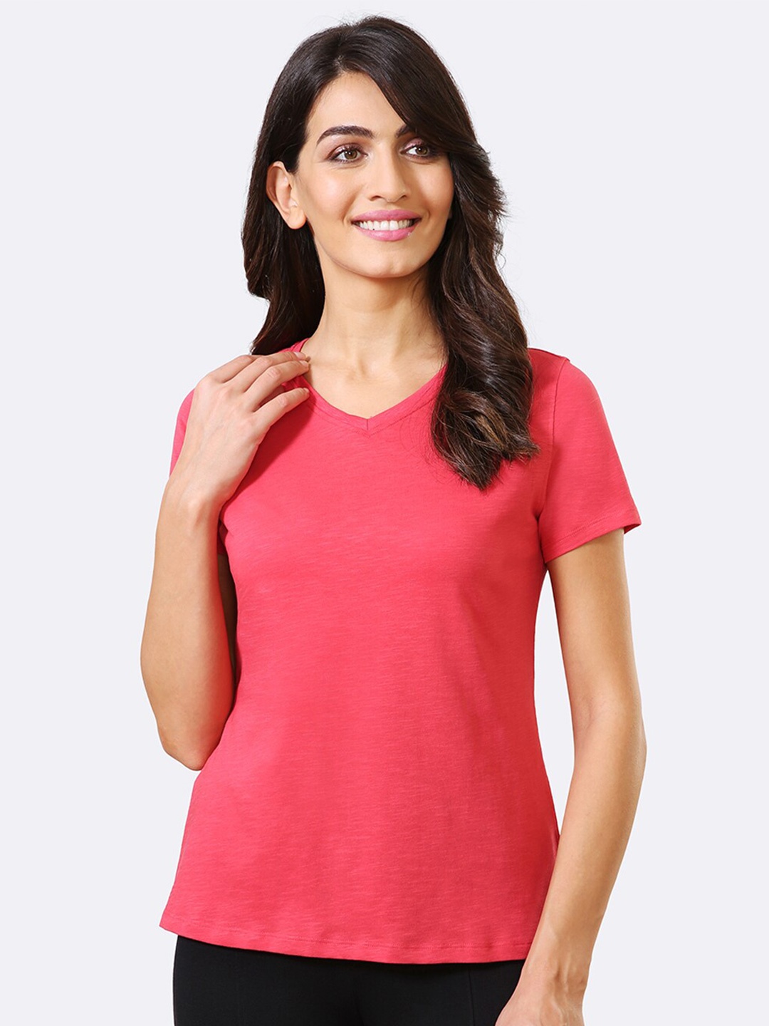 

Van Heusen Women V-Neck Lounge T-shirt, Coral