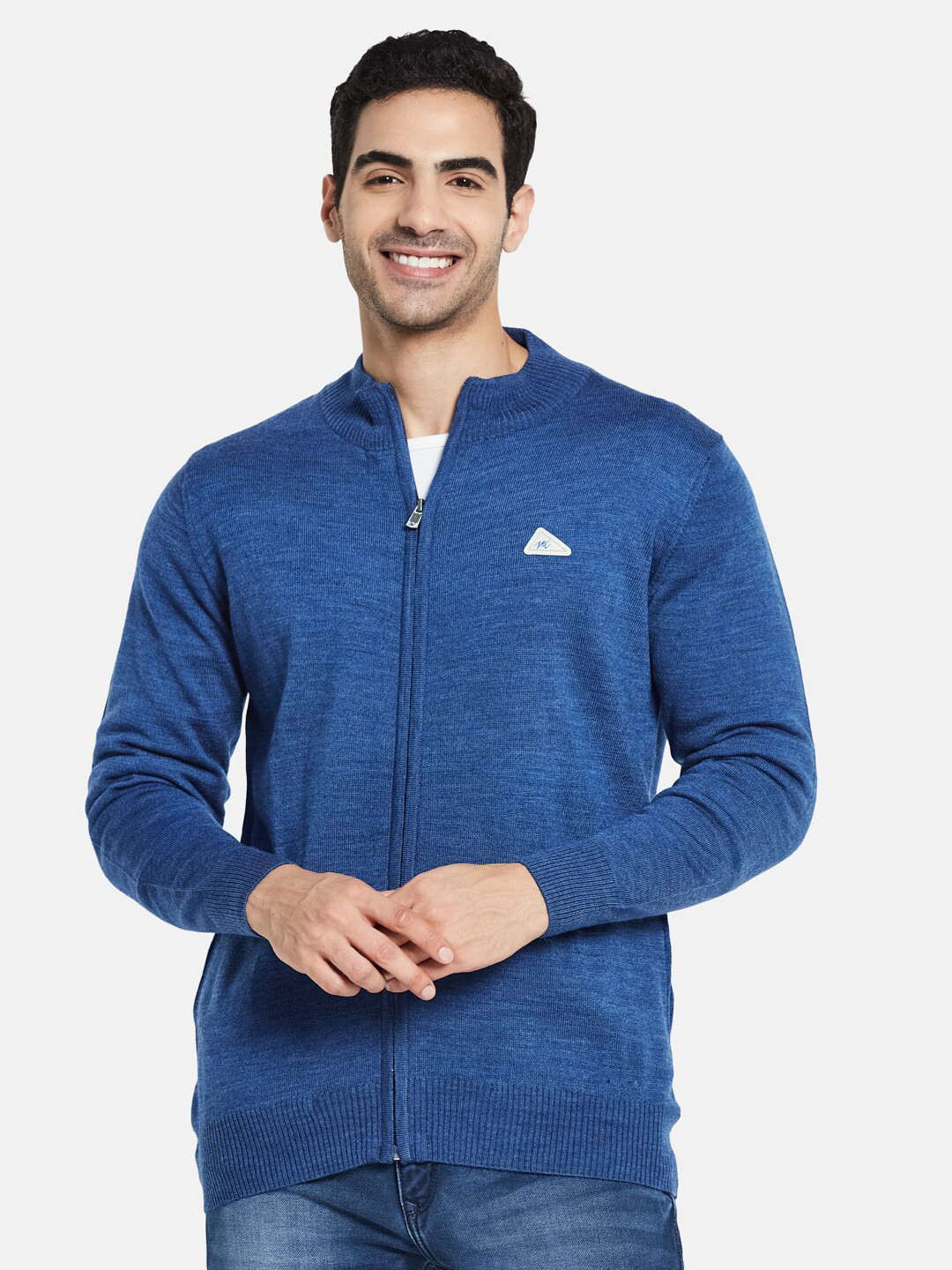 

Monte Carlo Men Blue Solid Cardigan