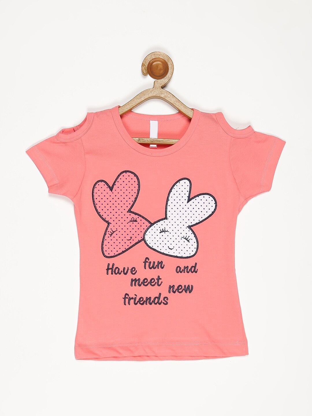 

V2 Value & Variety Coral Print Blouson Top