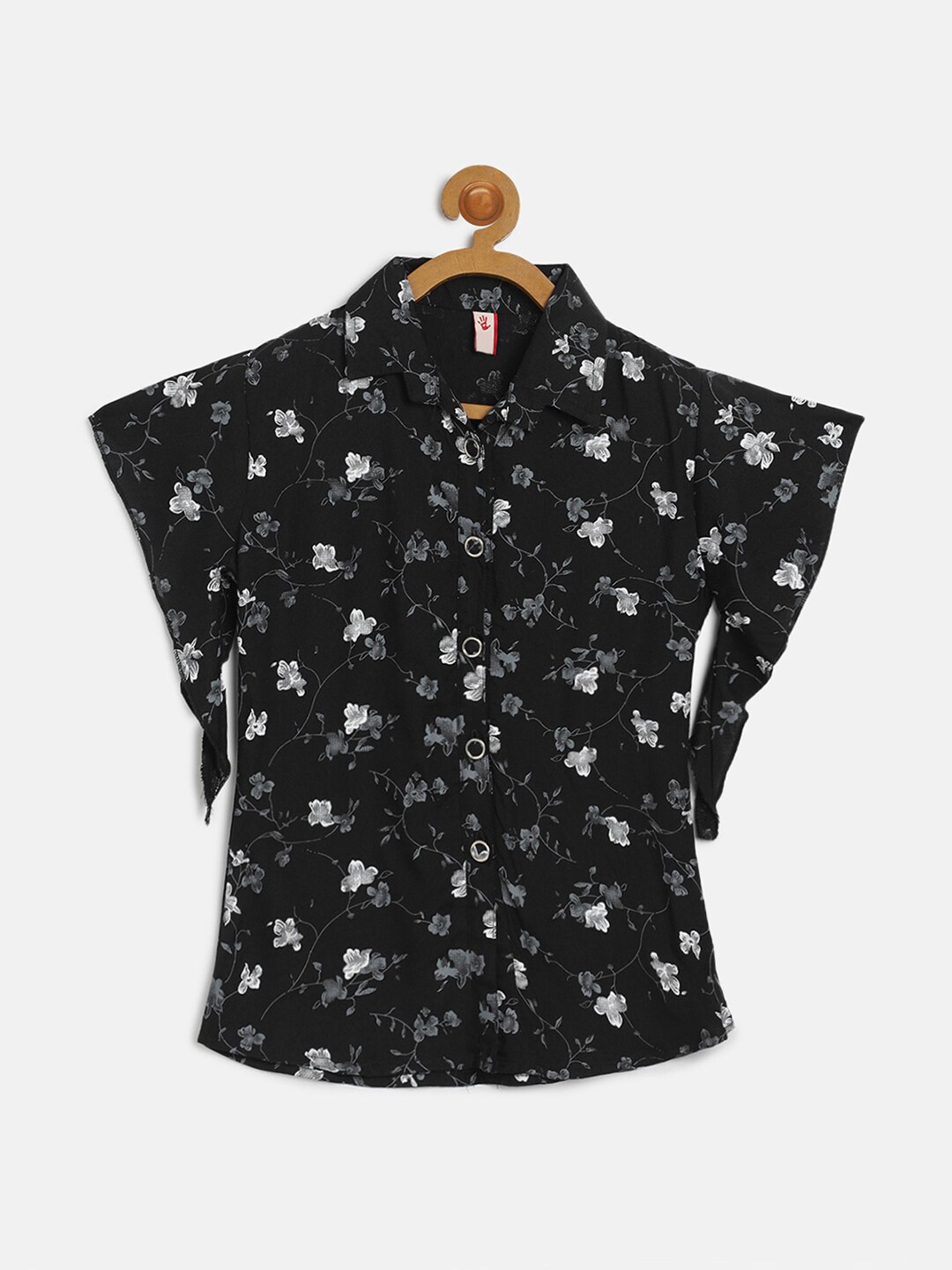 

V2 Value & Variety Black Floral Print Top