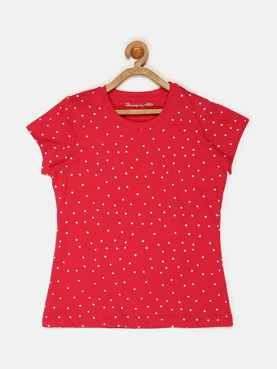 

V2 Value & Variety Red Print Extended Sleeves Top