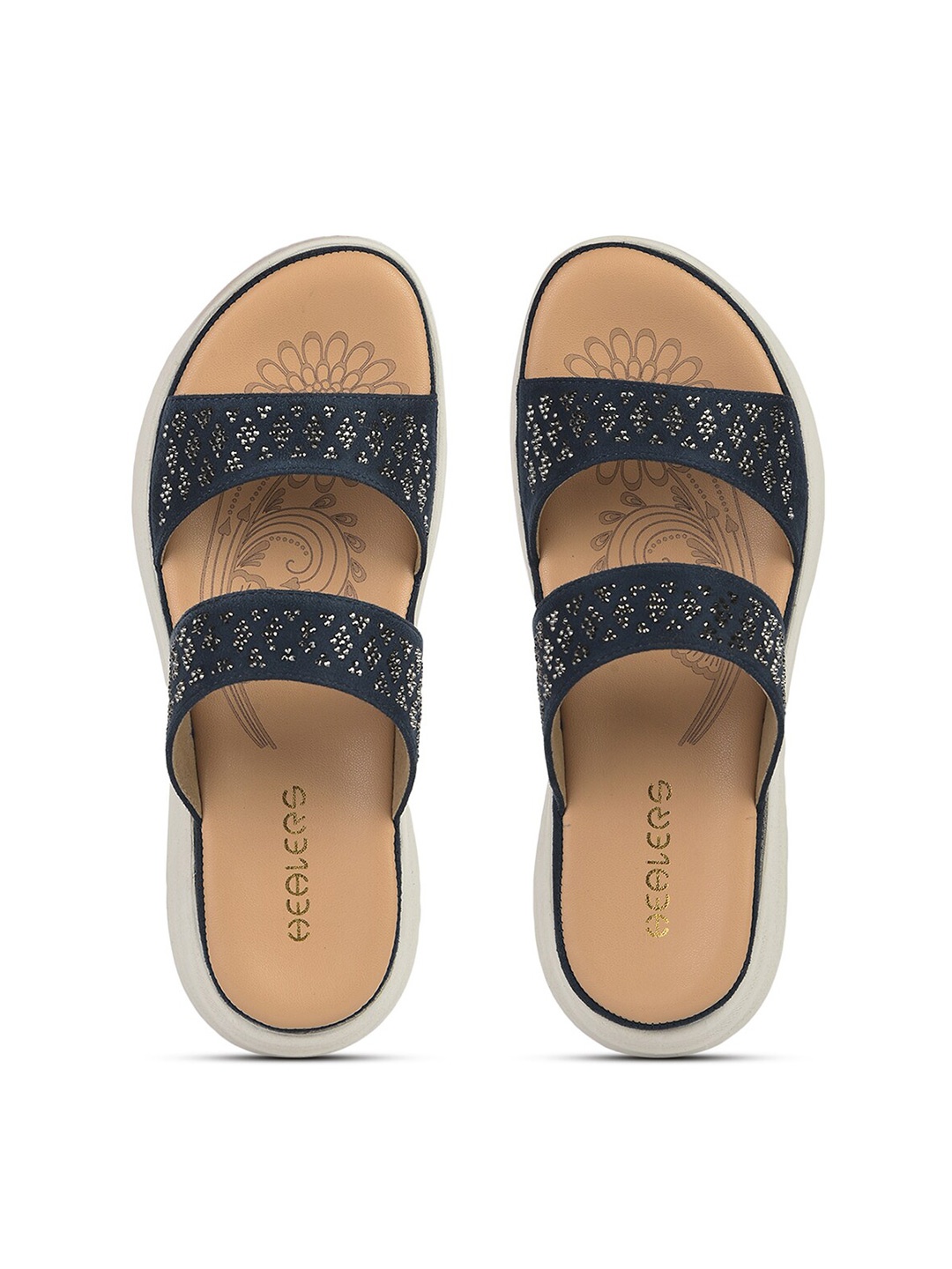 

Liberty Women Embellished Open Toe Flats, Blue
