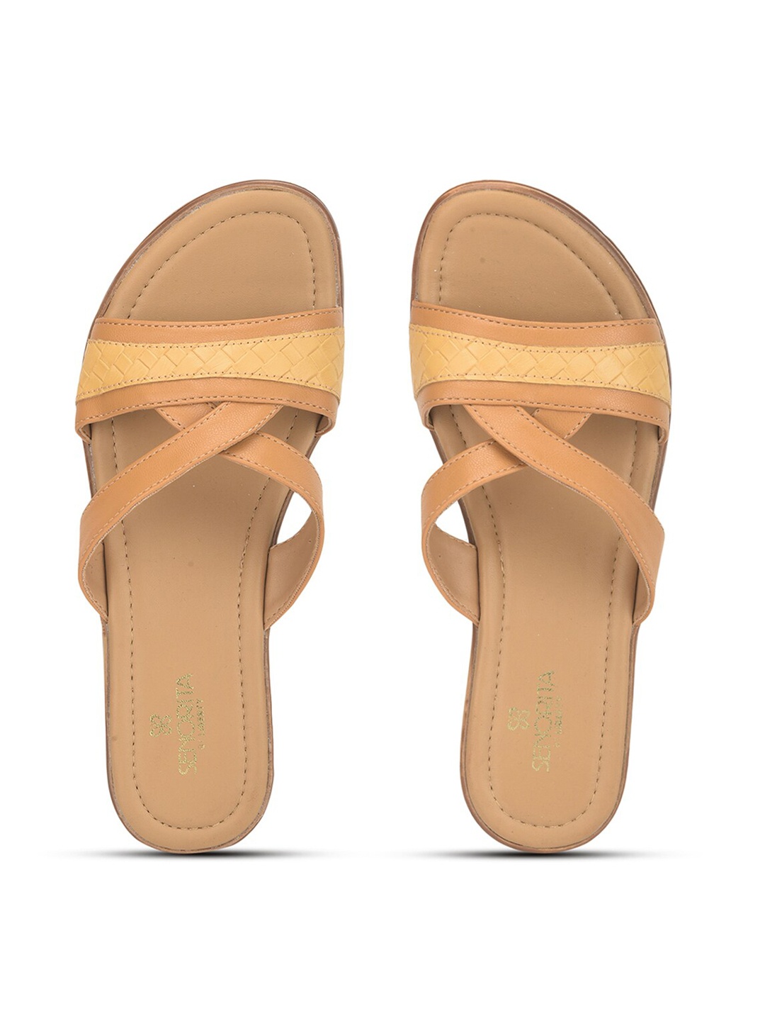 

Liberty Women Colourblocked Slip-On, Tan