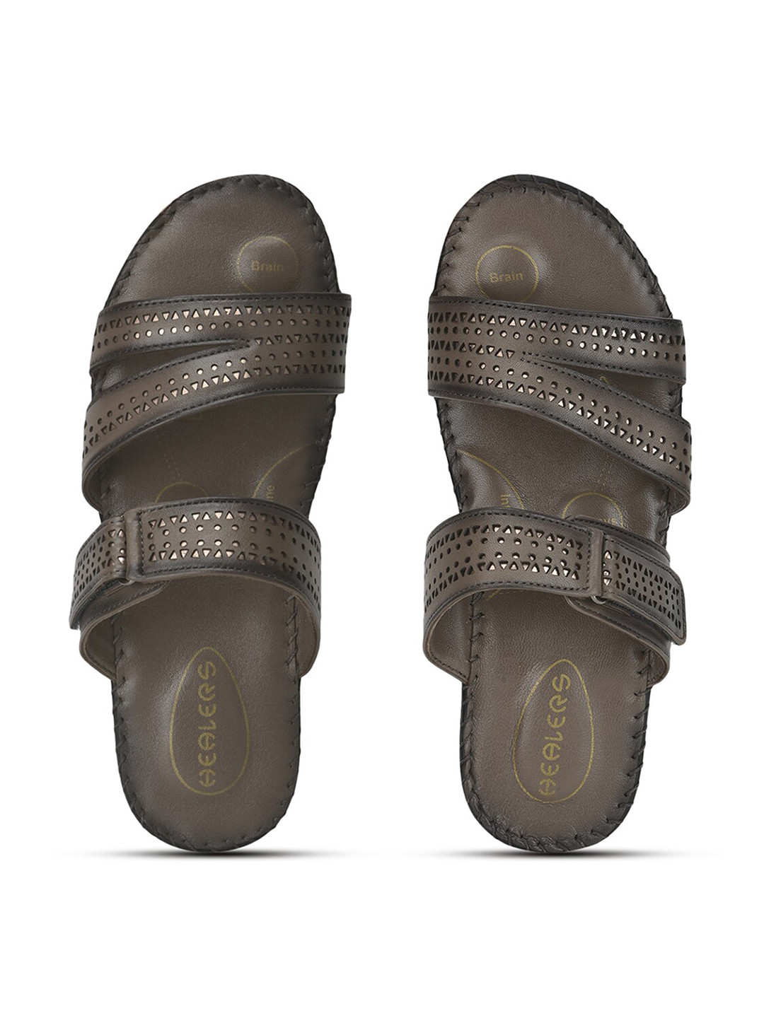 

Liberty Women Self Design Sliders, Beige