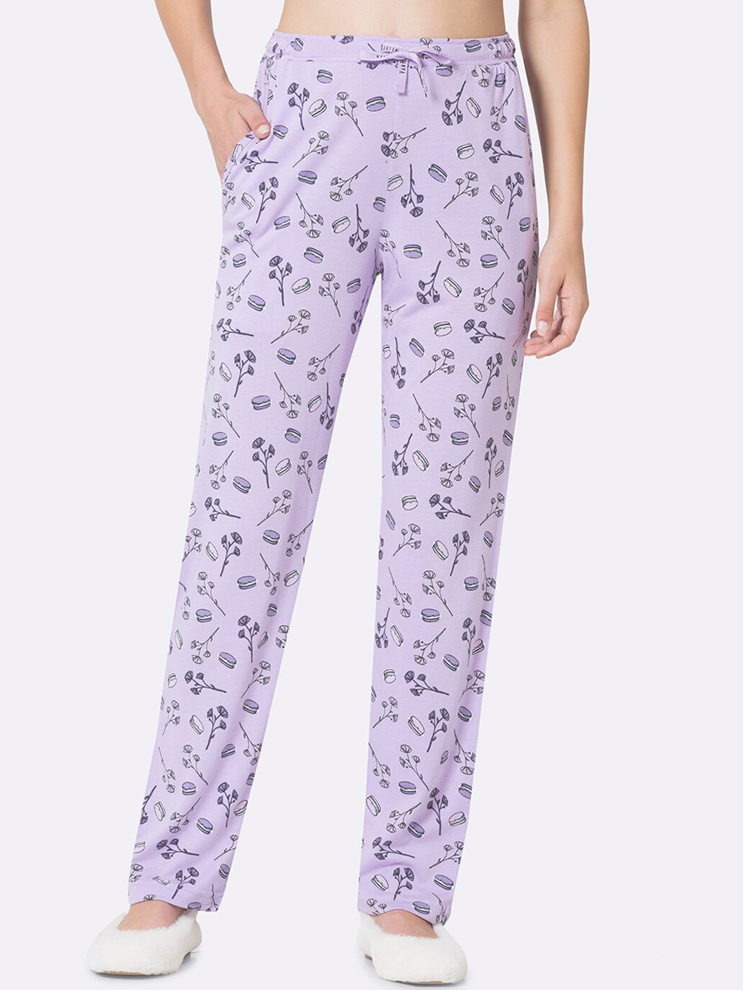 

Van Heusen Women Printed Lounge Pants, Purple
