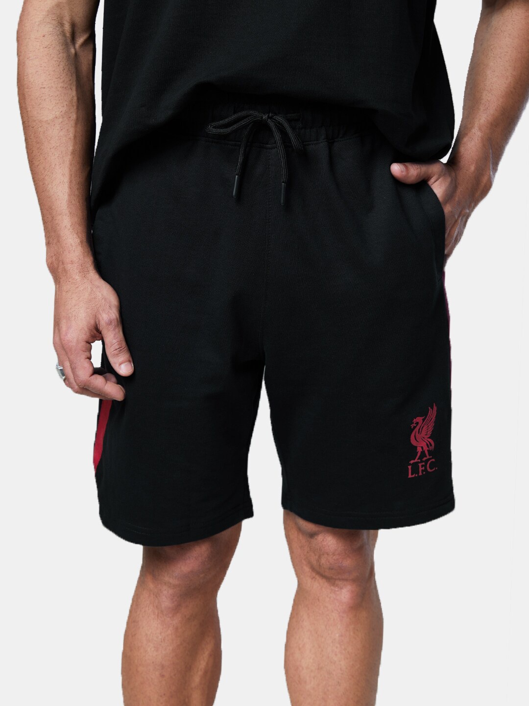 

The Souled Store Liverpool Men Shorts, Black