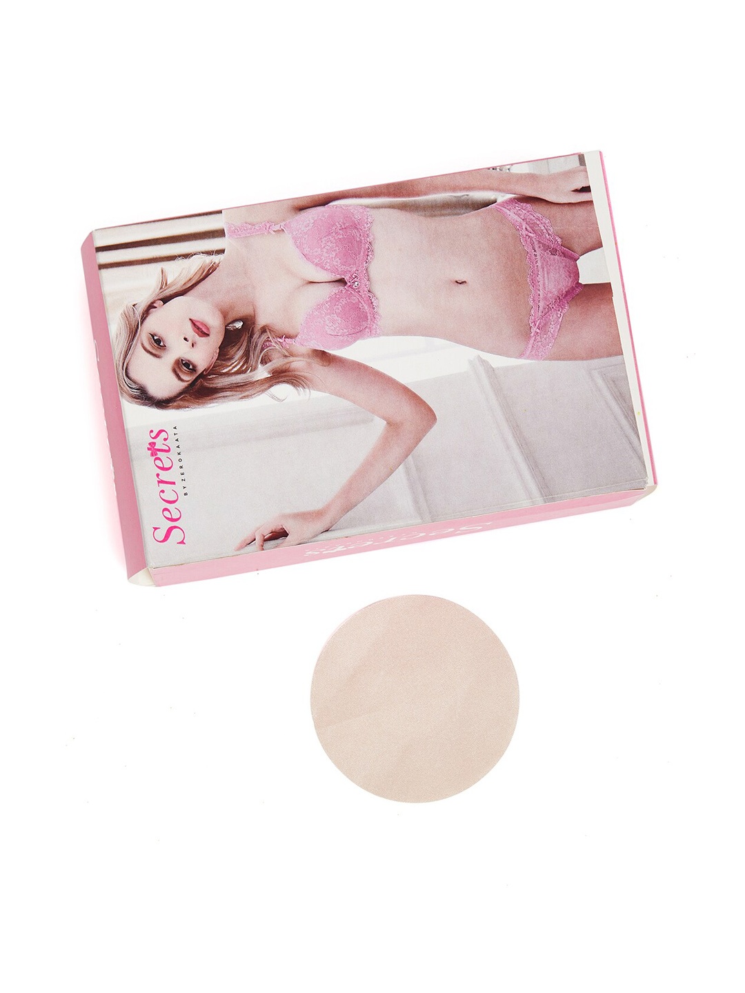 

SECRETS BY ZEROKAATA Pack Of 25 Nude Coloured Round Satin Nipple Pasties