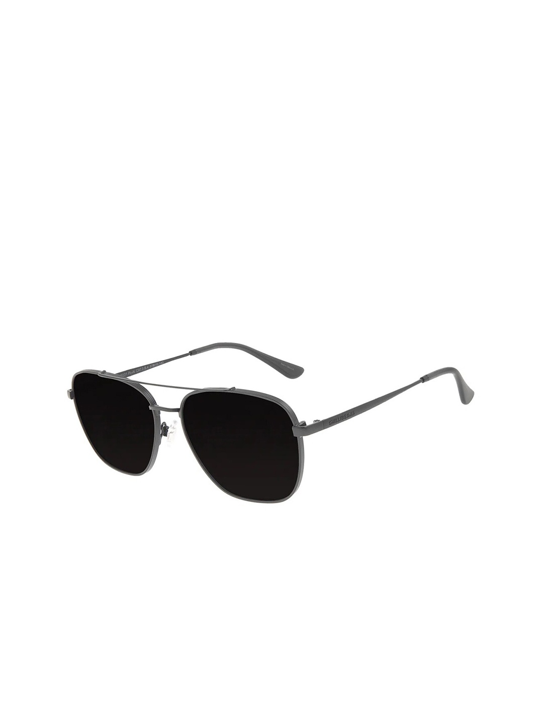 

Chilli Beans Men Square Sunglasses with UV Protected Lens Ocmt31420101-, Black