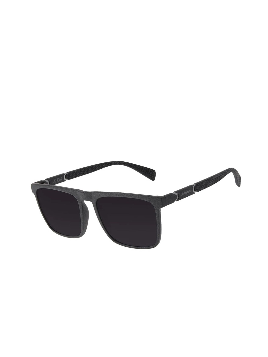 

Chilli Beans Men Square Sunglasses with UV Protected Lens-OCCL33250100, Black