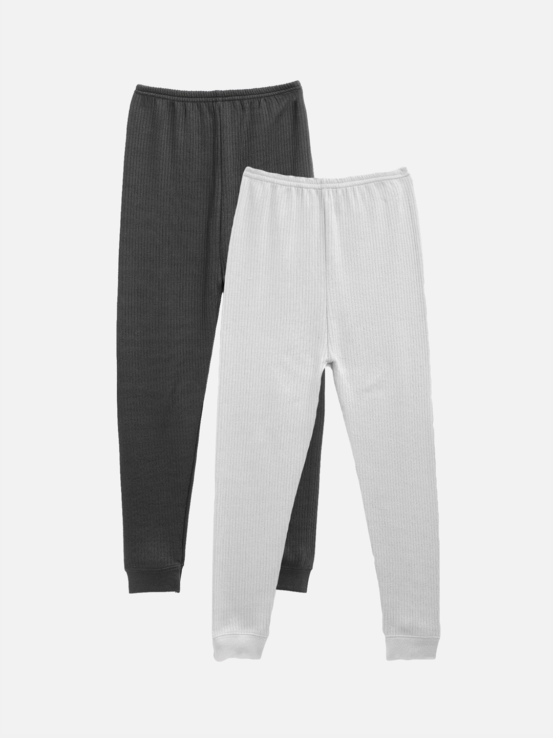 

Kanvin Boys Pack Of 2 Charcoal & Grey Solid Thermal Bottoms
