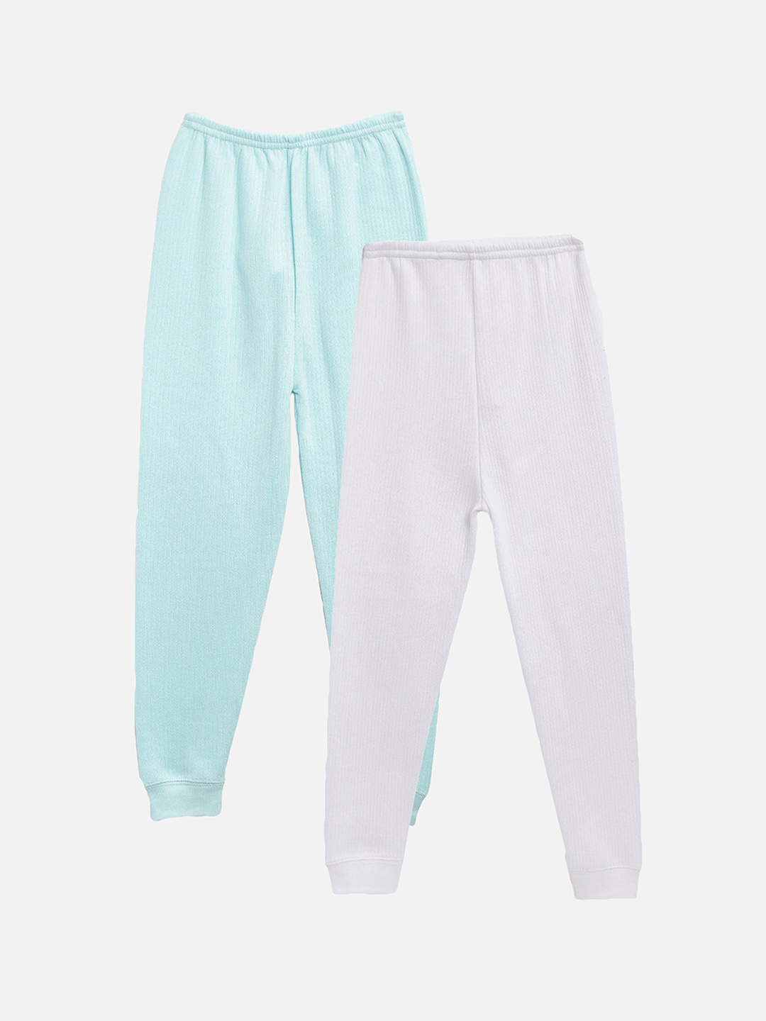 

Kanvin Boys Pack Of 2 Turquoise Blue & White Thermal Bottoms