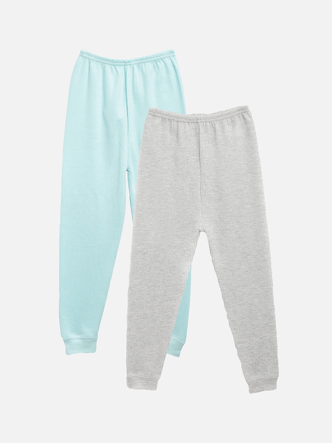 

Kanvin Boys Pack Of 2 Turquoise Blue and Grey Thermal Bottoms